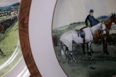 W.T. COPELAND LIONEL EDWARDS FOX HUNT- #8  "GONE TO GROUND"   7 1/2"  DISPLAY PLATE .... http://jaapiesfinechinastore.com