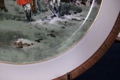 W.T. COPELAND LIONEL EDWARDS FOX HUNT- #8  "GONE TO GROUND"   7 1/2"  DISPLAY PLATE .... http://jaapiesfinechinastore.com