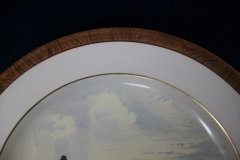 W.T. COPELAND LIONEL EDWARDS FOX HUNT- #8  "GONE TO GROUND"   7 1/2"  DISPLAY PLATE .... http://jaapiesfinechinastore.com