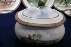 W.T. COPELAND LIONEL EDWARDS FOX HUNT-  SUGAR BOWL "OFF TO DRAW"  &  "DRAWING THE DINGLE",  LID  "FULL CRY"   .... http://jaapiesfinechinastore.com
