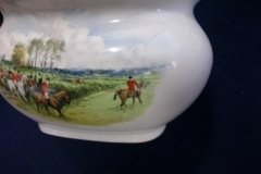 W.T. COPELAND LIONEL EDWARDS FOX HUNT-  SUGAR BOWL "OFF TO DRAW"  &  "DRAWING THE DINGLE",  LID  "FULL CRY"   .... http://jaapiesfinechinastore.com