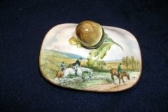 W.T. COPELAND LIONEL EDWARDS FOX HUNT-  SUGAR BOWL "OFF TO DRAW"  &  "DRAWING THE DINGLE",  LID  "FULL CRY"   .... http://jaapiesfinechinastore.com