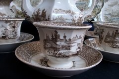 G. PHILLIPS MARINO BROWN- CUP & SAUCER  .....   http://jaapiesfinechinastore.com