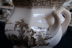 G. PHILLIPS MARINO BROWN- COVERED SUGAR BOWL  .....   http://jaapiesfinechinastore.com