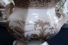G. PHILLIPS MARINO BROWN- COVERED SUGAR BOWL  .....   http://jaapiesfinechinastore.com