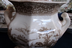 G. PHILLIPS MARINO BROWN- COVERED SUGAR BOWL  .....   https://www.jaapiesfinechinastore.com