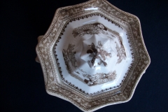 G. PHILLIPS MARINO BROWN- COVERED SUGAR BOWL  .....   https://www.jaapiesfinechinastore.com