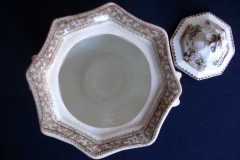 G. PHILLIPS MARINO BROWN- COVERED SUGAR BOWL  .....   https://www.jaapiesfinechinastore.com