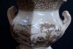 G. PHILLIPS MARINO BROWN- COVERED SUGAR BOWL  .....   http://jaapiesfinechinastore.com
