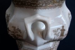 G. PHILLIPS MARINO BROWN- COVERED SUGAR BOWL  .....   http://jaapiesfinechinastore.com