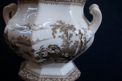 G. PHILLIPS MARINO BROWN- COVERED SUGAR BOWL  .....   https://www.jaapiesfinechinastore.com