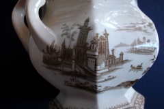 G. PHILLIPS MARINO BROWN- COVERED SUGAR BOWL  .....   https://www.jaapiesfinechinastore.com