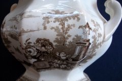 G. PHILLIPS MARINO BROWN- COVERED SUGAR BOWL  .....   http://jaapiesfinechinastore.com