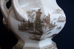 G. PHILLIPS MARINO BROWN- COVERED SUGAR BOWL  .....   http://jaapiesfinechinastore.com