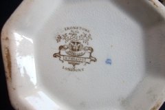 G. PHILLIPS MARINO BROWN- COVERED SUGAR BOWL  .....   http://jaapiesfinechinastore.com