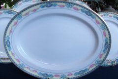 HAAS & CZJZEK-BLACK KNIGHT- CAMBRIDGE- OVAL PLATTER  13 3/4"  .....   http://jaapiesfinechinastore.com