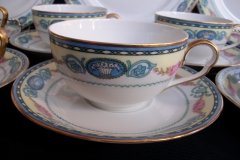 HAAS & CZJZEK-BLACK KNIGHT- CAMBRIDGE- CUP & SAUCER  .....   http://jaapiesfinechinastore.com