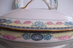 HAAS & CZJZEK-BLACK KNIGHT- CAMBRIDGE- OVAL COVERED SERVING BOWL  .....   http://jaapiesfinechinastore.com