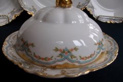 HAVILAND #24241 RIBBON BOW & BOUGH-  COVERED BUTTER DISH  .....   http://jaapiesfinechinastore.com