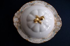HAVILAND #24241 RIBBON BOW & BOUGH-  COVERED BUTTER DISH  .....   http://jaapiesfinechinastore.com