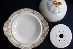 HAVILAND #24241 RIBBON BOW & BOUGH-  COVERED BUTTER DISH  .....   http://jaapiesfinechinastore.com