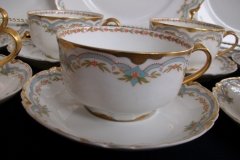 HAVILAND #24241 RIBBON BOW & BOUGH- CUP & SAUCER    .....   http://jaapiesfinechinastore.com