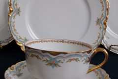 HAVILAND #24241 RIBBON BOW & BOUGH- CUP & SAUCER    .....   https://www.jaapiesfinechinastore.com