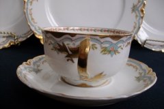 HAVILAND #24241 RIBBON BOW & BOUGH- CUP & SAUCER    .....   http://jaapiesfinechinastore.com