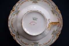 HAVILAND #24241 RIBBON BOW & BOUGH- CUP & SAUCER    .....   http://jaapiesfinechinastore.com