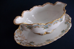 HAVILAND #24241 RIBBON BOW & BOUGH-  GRAVY BOAT   .....   https://www.jaapiesfinechinastore.com