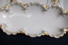 HAVILAND #24241 RIBBON BOW & BOUGH- LARGE RELISH DISH 11 7/8"   .....   http://jaapiesfinechinastore.com
