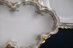 HAVILAND #24241 RIBBON BOW & BOUGH- LARGE RELISH DISH 11 7/8"   .....   http://jaapiesfinechinastore.com