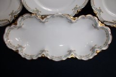 HAVILAND #24241 RIBBON BOW & BOUGH- LARGE RELISH DISH 11 7/8"   .....   http://jaapiesfinechinastore.com