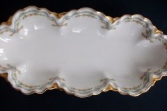 HAVILAND #24241 RIBBON BOW & BOUGH- LARGE RELISH DISH 11 7/8"   .....   http://jaapiesfinechinastore.com