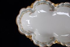 HAVILAND #24241 RIBBON BOW & BOUGH- LARGE RELISH DISH 11 7/8"   .....   http://jaapiesfinechinastore.com