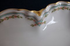 HAVILAND #24241 RIBBON BOW & BOUGH- LARGE RELISH DISH 11 7/8"   .....   http://jaapiesfinechinastore.com
