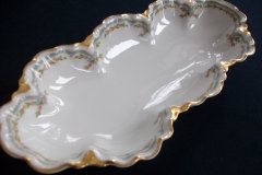 HAVILAND #24241 RIBBON BOW & BOUGH- LARGE RELISH DISH 11 7/8"   .....   http://jaapiesfinechinastore.com