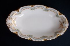HAVILAND #24241 RIBBON BOW & BOUGH- RELISH DISH    .....   http://jaapiesfinechinastore.com