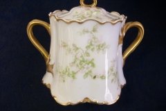 HAVILAND APPLE BLOSSOM SCH 61L- COVERED SUGAR BOWL   .....   http://jaapiesfinechinastore.com