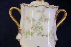 HAVILAND APPLE BLOSSOM SCH 61L- COVERED SUGAR BOWL   .....   https://www.jaapiesfinechinastore.com