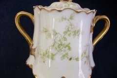 HAVILAND APPLE BLOSSOM SCH 61L- COVERED SUGAR BOWL   .....   http://jaapiesfinechinastore.com