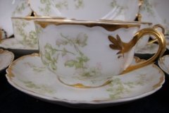 HAVILAND APPLE BLOSSOM SCH 61L- CUP & SAUCER   .....   http://jaapiesfinechinastore.com