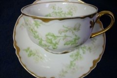 HAVILAND APPLE BLOSSOM SCH 61L- CUP & SAUCER   .....   http://jaapiesfinechinastore.com