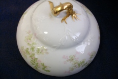 HAVILAND APPLE BLOSSOM SCH 146- DOME & STRAINER FOR BUTTER DISH   .....   https://www.jaapiesfinechinastore.com