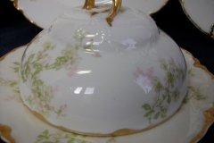 HAVILAND APPLE BLOSSOM SCH 61L- DOME & STRAINER FOR BUTTER DISH ..... http://jaapiesfinechinastore.com   -DOME ON SALAD PLATE-