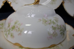 HAVILAND APPLE BLOSSOM SCH 61L- DOME & STRAINER FOR BUTTER DISH ..... https://www.jaapiesfinechinastore.com   -DOME ON SALAD PLATE-