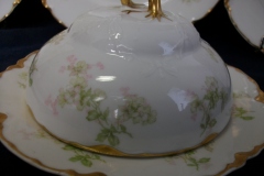 HAVILAND APPLE BLOSSOM SCH 61L- DOME & STRAINER FOR BUTTER DISH ..... https://www.jaapiesfinechinastore.com   -DOME ON SALAD PLATE-