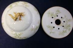 HAVILAND APPLE BLOSSOM SCH 61L- DOME & STRAINER FOR BUTTER DISH ..... https://www.jaapiesfinechinastore.com