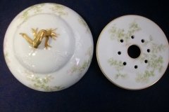 HAVILAND APPLE BLOSSOM SCH 61L- DOME & STRAINER FOR BUTTER DISH ..... http://jaapiesfinechinastore.com