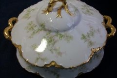 HAVILAND APPLE BLOSSOM SCH 61L-  ROUND COVERED SERVING BOWL ..... http://jaapiesfinechinastore.com